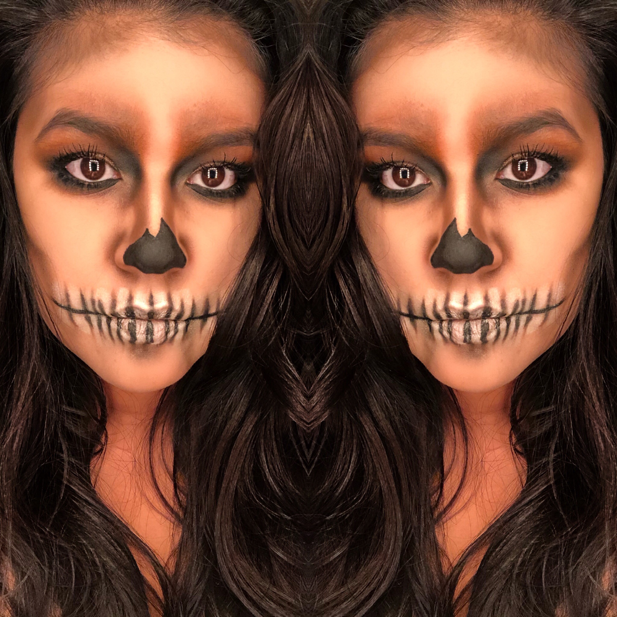gothic halloween makeup